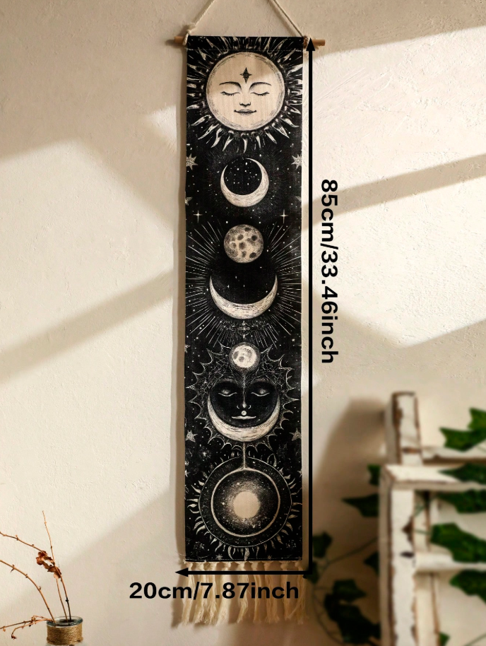 Moon Phase Wall Hanging Tapestry