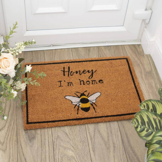 Honey I'm Home Bee Doormat