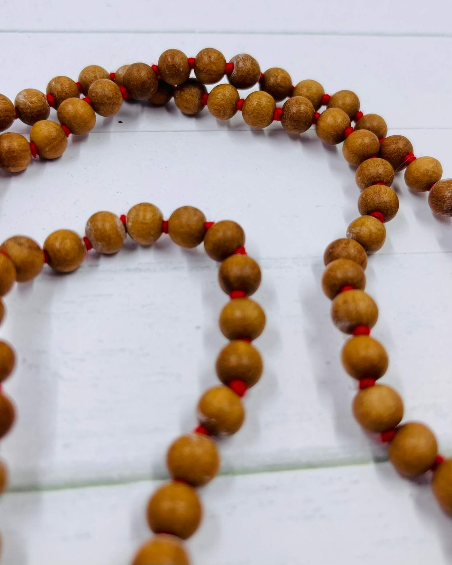 Plain scented Sandalwood Full Mala Beads 108 beads with Tassel