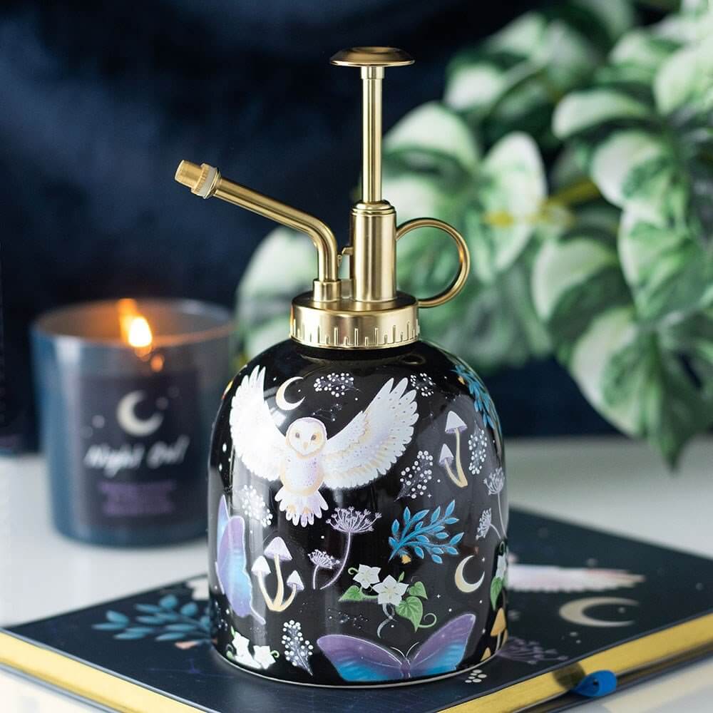 Night Flight All Over Print Owl Ceramic Plant Mister