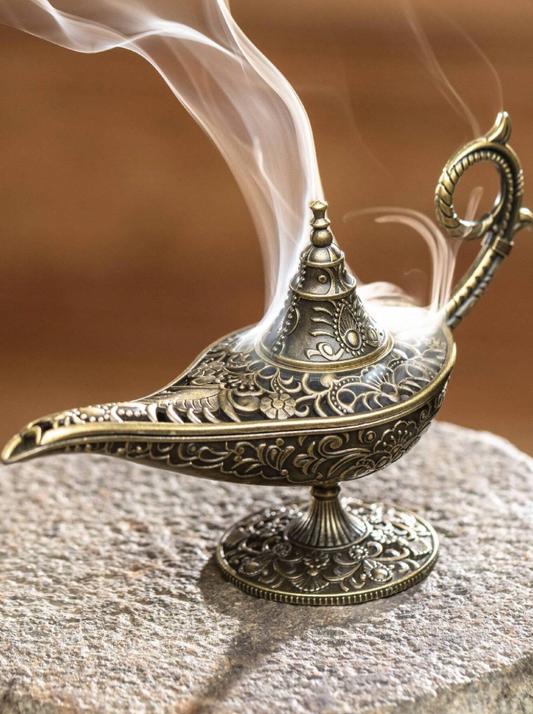 Antique Lantern Metal Incense Holder