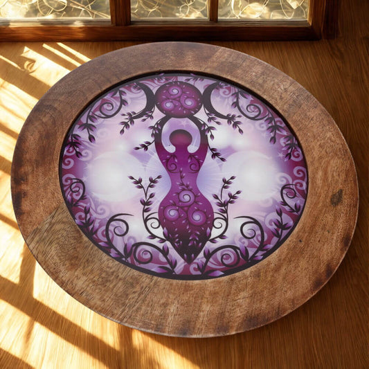 ALTAR TABLE Round Moon Goddess